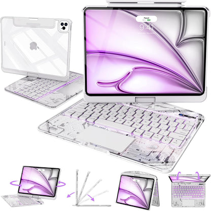 Rotate Pro™ Wireless Keyboard Case for Ipad