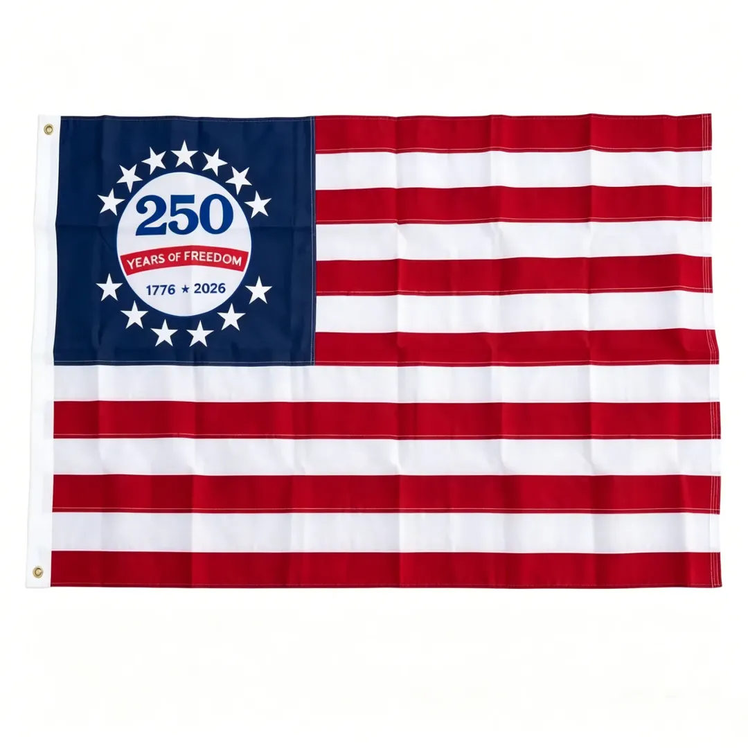 🔥Last Day: 49% OFF🔥 250th Anniversary USA Commemorative Flag (3x5 Ft),Double-Sided Embroidered 🇺🇸✨