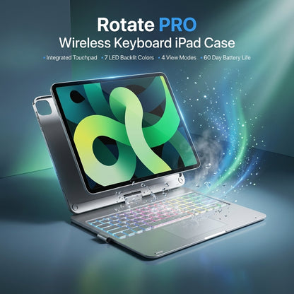 Rotate Pro™ Wireless Keyboard Case for Ipad