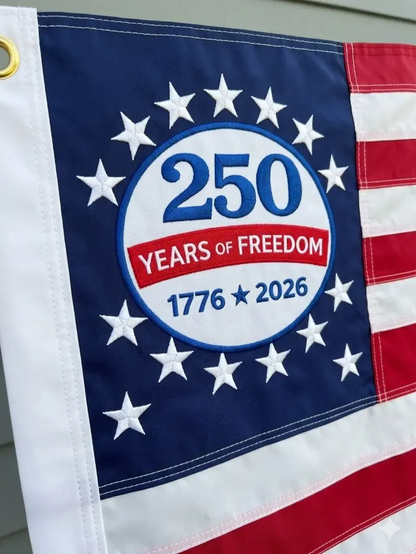 🔥Last Day: 49% OFF🔥 250th Anniversary USA Commemorative Flag (3x5 Ft),Double-Sided Embroidered 🇺🇸✨
