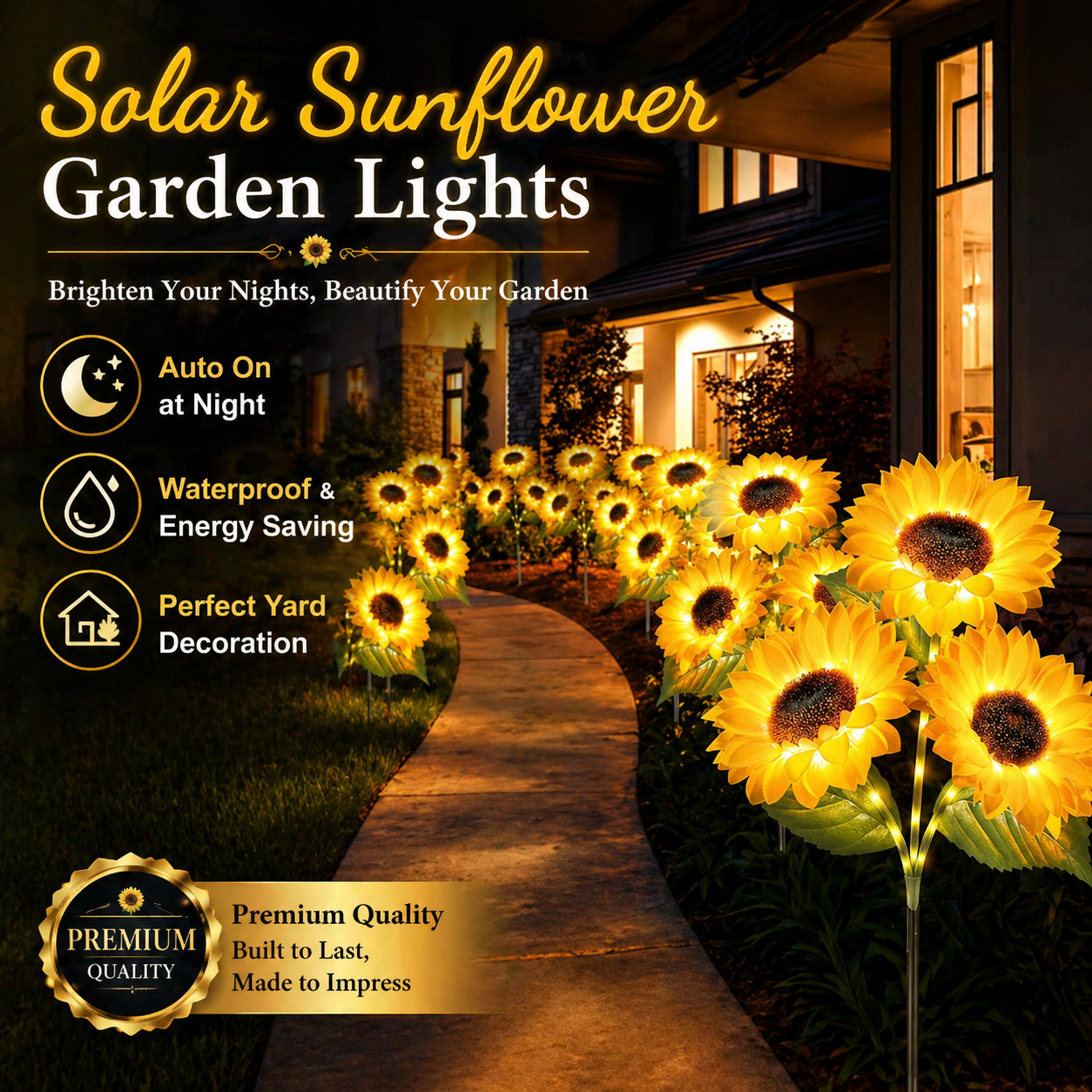 🌻Special Summer Sale 49% OFF - 🌞Solar LED Sunflower Garden Lights