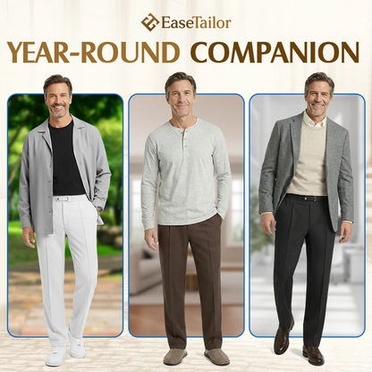 EaseTailor - Flexible Straight Fit Smart Comfort Pants