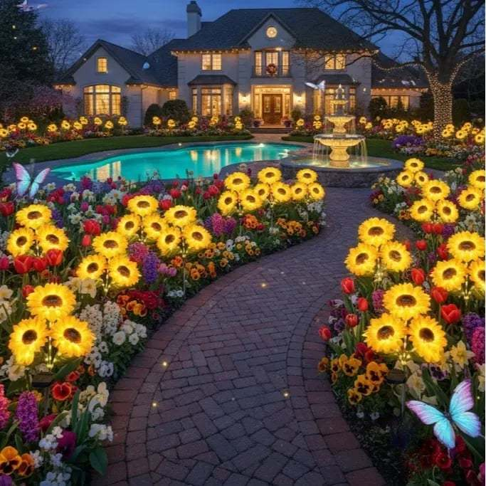 🌻Special Summer Sale 49% OFF - 🌞Solar LED Sunflower Garden Lights