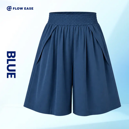 FlowEase - Cooling Stretch Knee-Length Shorts for Women