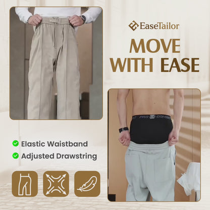 EaseTailor - Flexible Straight Fit Smart Comfort Pants